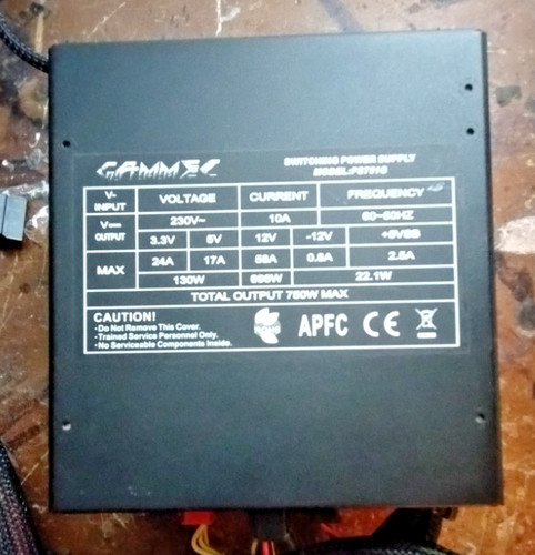 Psu 750 gammec - 750, ps7510