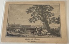 Cartolina Di Livorno Carro Con Buoi Animata