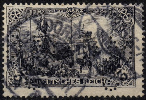 Germania 1902 perfin - 1902, mk