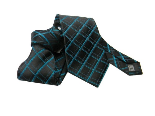 Cravatta nera quadri otanio - cravatta,
