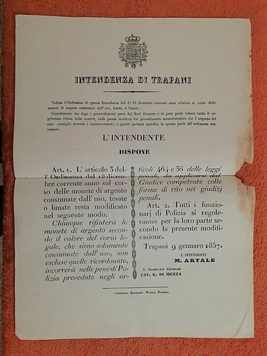 Manifesto decreto - decreto, di