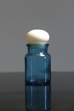 Barattolo da farmacia  in vetro colorato. Anni '70. Vintage. Made In Belgio