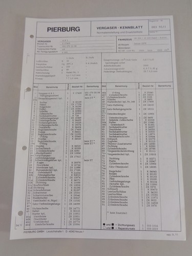 Fogli catalogo ricambi - +,
