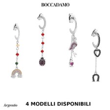Boccadamo Mono Orecchino Donna Argento 925 con Zirconi Pendenti Varianti