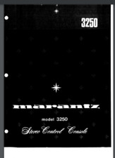 Marantz 3250 Service Stereo Control Console Manuale 21 pagine rilegato a pettine