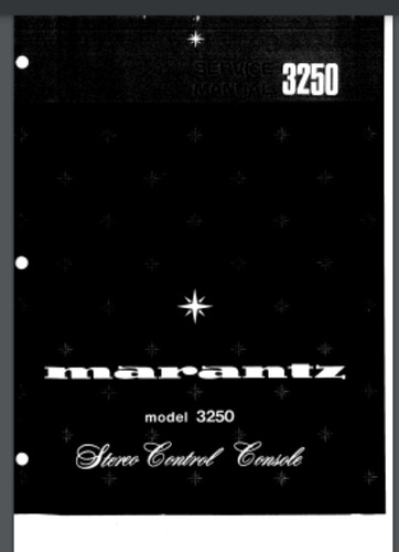 Marantz 3250 service stereo - service,