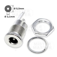 CONNETTORE DI ALIMENTAZIONE PRESA FEMMINA DA INCASSO PLUG 5,5 x 2,1mm - 2 PEZZI