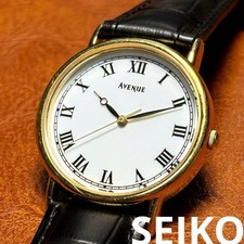 Orologio SEIKO AVENUE vintage anni 90 testato stile classico orologio da coll...