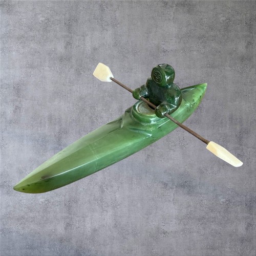 Vintage inuit jade carving - inuit,