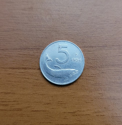 Moneta lire del - 5,