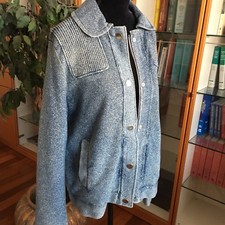 Giacca Bark celeste laminata