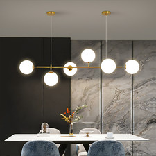 Lampadario a sospensione 6 sfere in vetro bianco satinato V713 Silamp