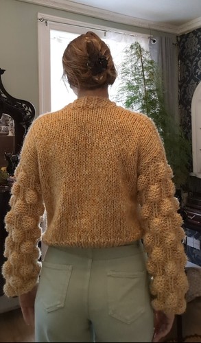 Maglione cardigan grosso