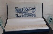 COPRILETTO MATRIMONIALE IN PIQUET, VINTAGE, BORDO A UNCINETTO, ANNI30, NUOVO! 