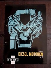 ENGINE CUMMINS MOTORI 4 6 8 CILINDRI MOTOREN MOTEUR BROCHURE Tedesco
