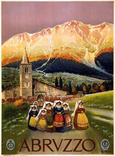 3418 poster viaggio abruzzo - viaggio,