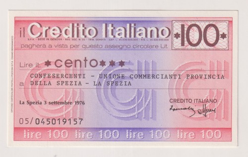 Miniassegni credito italiano - miniassegni,