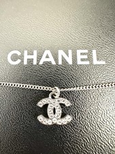 AUTH CHANEL CC RHINESTONE
