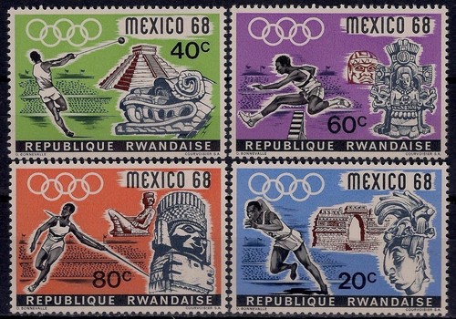 Ruanda 1968 messico olimpiadi - 1968,