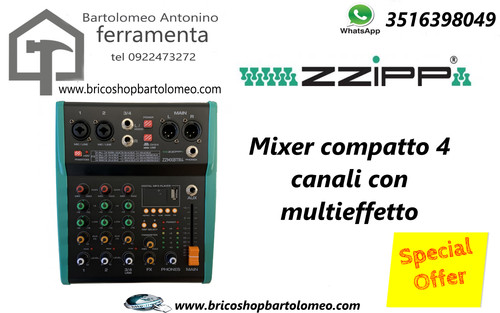 Mixer compatto zzipp zzmxbtr4 - zzipp,