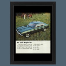 Anni ' 70  * Pubblicità Originale "Ford, Capri 73" Cornice