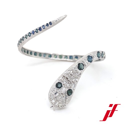 585 white gold bangle - 585/-,