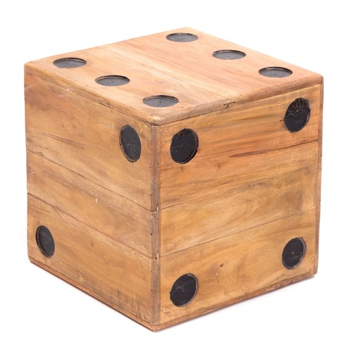 Sgabello effetto cubo fiori - sgabello,