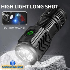 TORCIA LED TATTICA PICCOLA MILITARE SOFTAIR IMPERMEABILE RICARICABILE FLASH