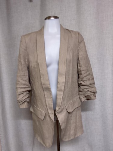 Zara blazer lino beige - di,