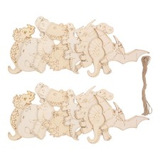  16 Pcs Giocattoli Di Dinosauri Decorazioni Dinosauro Artigianato Del Legno