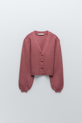 Zara cardigan manica sbuffo - zara,