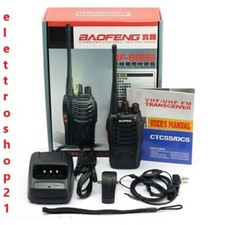 coppia Ricetrasmettitore Walkie Talkie 2 radiette radio fm frequenza 