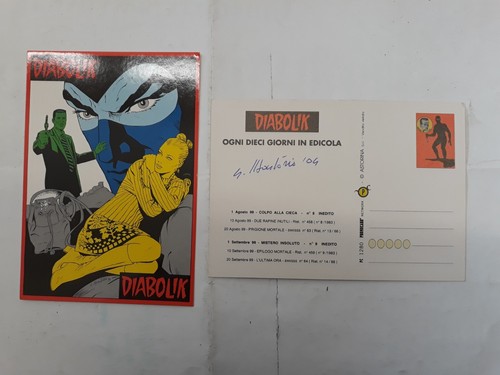 Diabolik cartolina promocard - diabolik,