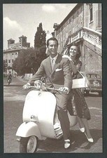 Dominguin and L. Bose on Vespa