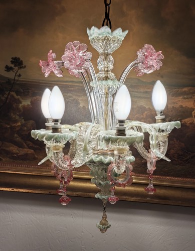 Lampadario murano metà - murano,