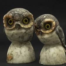 Coppia gufi vecchie - gufi, sculture