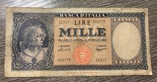 1947 ITALY 1000 LIRE CURRENCY