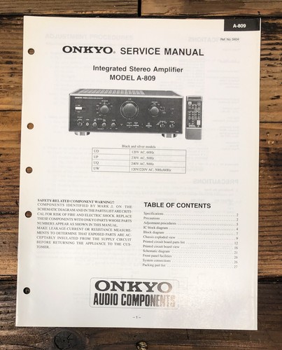 Onkyo 809 amplificatore - a-809,