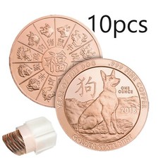 10 monete da 1 oz zodiaco