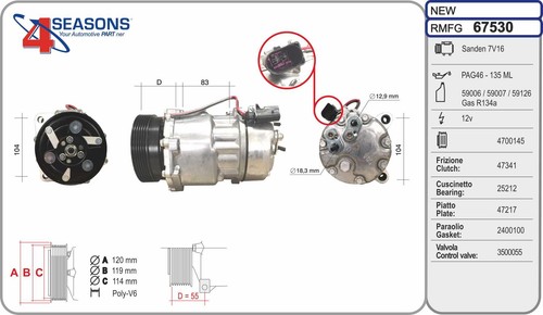 Compressore aria condizionata