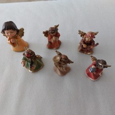 Lotto 6 Angioletti In Resina X Natale