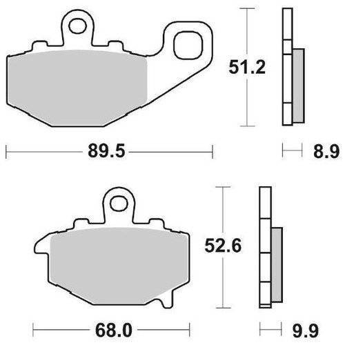 Pastiglie freno sbs 687ls - freno,