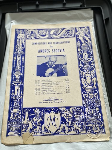Vintage andres segovia melodia - andres,