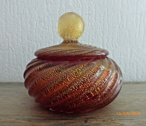 Murano scatola con coperchio - murano,