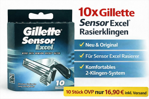 Gillette sensor excel lame - sensor,