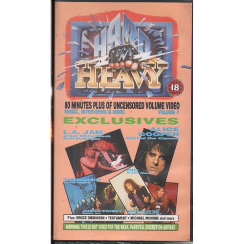 Various vhs hard - 'n', heavy