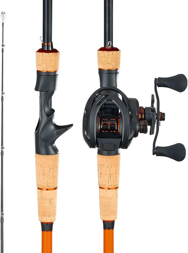 Combinazione canna pesca - di,