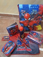 Set Scuola Spiderman , Marvel , Zaino , Accessori Scuola , Zainetto ,zaino ,...