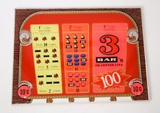 VIDEOGAME SLOT MACHINE RETRO' PANNELLO FRONTALE PLEXIGLASS vintage glass lottery