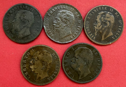 Lot pieces centesimi - 10,